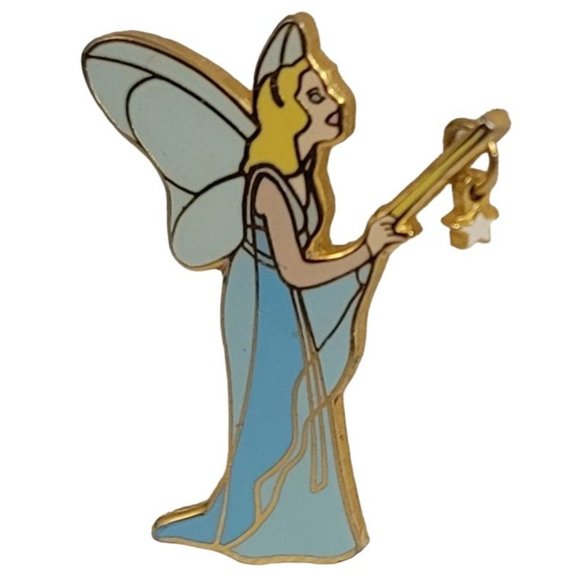 Disney 2002 Pinocchio's Blue Fairy With Star Charm Wand Character Pin, E19 - Picture 8 of 8